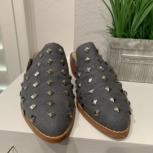 Mi.Im Stuart studded mule shoes in grey
